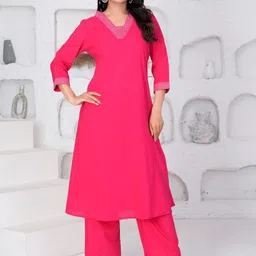 clothonus V Neck Top With Trousers Co-Ords Set-picture-39