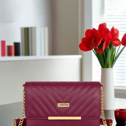 LOREM Women Solid Structured Leather Shoulder Bag-44