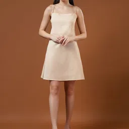HERE&NOW Women Tie-Ups Shift Mini Dress-image-59