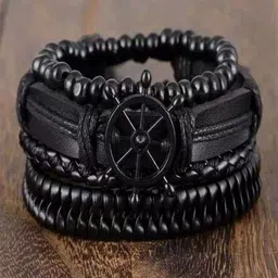 AGARWALPRODUCT Unisex Leather Handcrafted Bracelet-picture-17