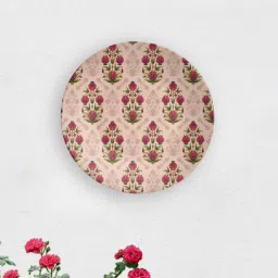 quirk india MulticolouredAbstract Floral Motif Decorative Ceramic Wall Plate-picture-44