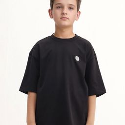 RARE ONES Boys Solid Round Neck Cotton Oversized T-shirt-image-9