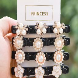 ANNA CREATIONS Women Set of 4 Embellished Alligator Hair Clip-image-58