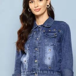 CORSICA Women Washed Lightweight Longline Denim Jacket-picture-49