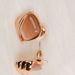 Zeraki Jewels Rose Gold-Plated Contemporary Studs image 5