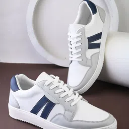 Styli Men Colourblocked Round Toe Sneakers-image-21