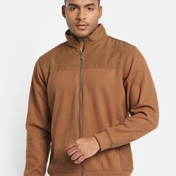 Octave Men Colourblocked Mandarin Collar Sweatshirt-picture-51