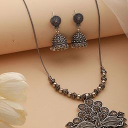 Anouk Women Silver-Plated German Silver Jewellery Set-picture-33
