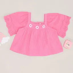 Pantaloons Junior Puff Sleeve Cotton Top-21