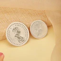 Saraf RS Jewellery Pack Of 2 Queen Victoria Emperor George Pure 999 Silver Coin - 20gm-image-4
