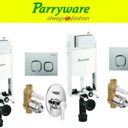 Half Frame Concealed Cistern, with divater body upper cleart set of 2 pic 321 Dual Flush Tank-image-115
