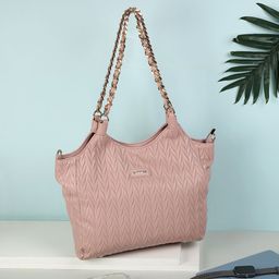 Mochi Women Textured Shopper Tote Bag-image-60