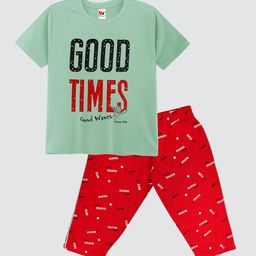 Tee Weavers Boys Printed Night suit-47