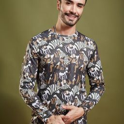 SMARTEES Men Abstract Printed Round Neck T-Shirt-image-26