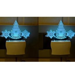 SOMIL Set of 2 Green Glass Night Wall Lamps-image-89