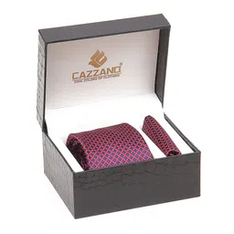 Cazzano Men Tie and Pocket Square Accessory Gift Set of 2-18