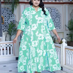 KALINI Ethnic Motifs Print Maxi Dress-picture-13