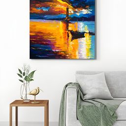 999Store Blue & Orange 1 Piece Canvas Other Wall Paintings-image-106