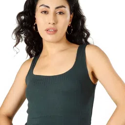 BLUEFICUS Women Ribbed Sleeveless Fitted Crop Top-image-60