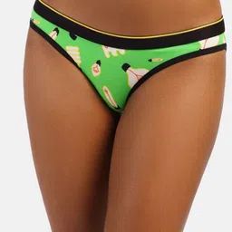 bummer Women Printed Mid Rise Bikini Brief-image-32