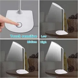 thegiftscorner Powerful Rechargeable Emergency Table Lamp / Study Lamp / Led Foldable Lamp Study Lamp image 2