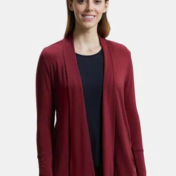 Jockey Environment Friendly Lyocell Elastane Stretch Relaxed Fit Full Sleeve Shrug-JW53-picture-14