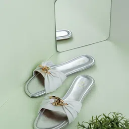 Inc 5 Women Open Toe Flats with Bows-picture-57
