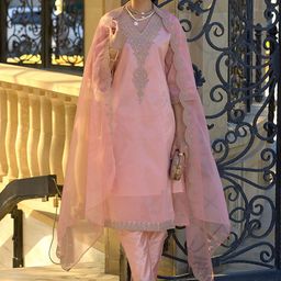 Indo Era Women Ethnic Motifs Embroidered Regular Kurta with Trousers & With Dupatta-image-59