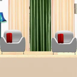 270 cm (9 ft) Polyester Semi Transparent Long Door Curtain (Pack Of 3) (Plain, Multicolor)-image-98