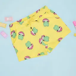 Pantaloons Junior Girls Printed Slim Fit Shorts-90