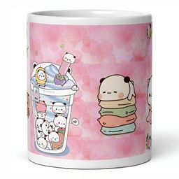 Mr UVD White & Pink Printed Ceramic Matte Mug-picture-0