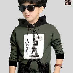 TICOSS Boys Pack Of 2 Graphic Printed Hooded Long Sleeves T-shirt-image-60