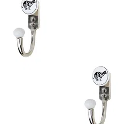 IndianShelf 2 Piece Ceramic & Zinc Cat Key Holder Hangers for Clothes Wall Mounted-picture-18