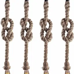 moonlight LIGHTING JUTE ROPE HANGING LAMP(BULB NOT INCLUDED) Pendants Ceiling Lamp image 2