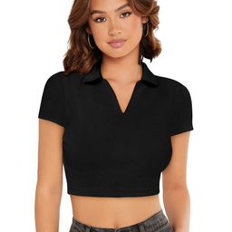 Fashion Care Women Solid Crop Top-image-100