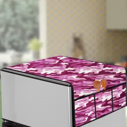 The Furnishing Tree Purple Printed Refrigerator Cover-image-78