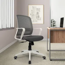 Empower Mid Back Ergonomic Office Chair | Home Office Desk Mesh Office Executive Chair-image-28