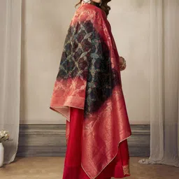 all about you Floral Embroidered Regular Anarkali Kurta with Trousers & Dupatta image 2