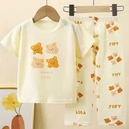StyleCast x Revolte Kids Printed Short Sleeves Pure Cotton T-shirt With Trousers-image-13