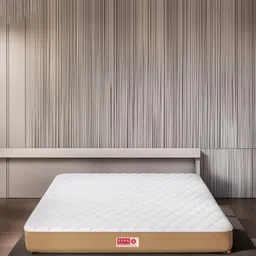 USHA SHRIRAM White & Beige Aero Cool Gel Orthopedic Quilted King Size Mattress-image-31