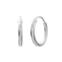 ANAYRA 925 Sterling Silver-Plated Circular Hoops Earrings-picture-0