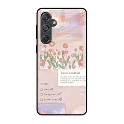 QRIOH Floral Printed Samsung Galaxy M55 5G Silicone Back Case Mobile Accessories-image-11
