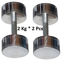 HackerX Set Of 2 Fixed Weight Dumbbell - 2Kg Each-99