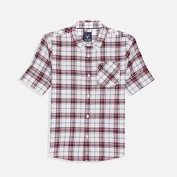 Allen Solly Junior Boys Slim Fit Opaque Checked Casual Shirt-picture-49