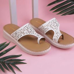 WALKWAY by Metro Women Open Toe Flats with Laser Cuts image 1