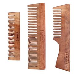 PARMY Set Of 3 Durable & Gentle Wooden Comb Fir Hair Growth image 2