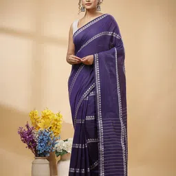 SLAGHA Ethnic Motifs Taant Saree-image-54