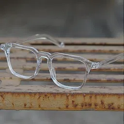 Arzonai Unisex Clear UV Protected Lens Plastic Sunglasses-image-91