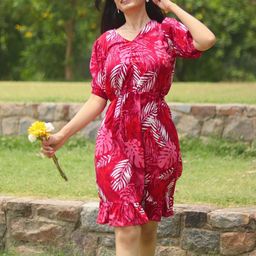 DressBerry Women Floral Printed Fit & Flare Dress-picture-26