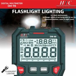hct HTC DM-98 with TRMS and Autoranging function with Bargraph (Battrey Included) Digital Multimeter image 4